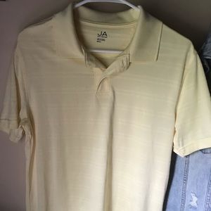 Yellow golf shirt